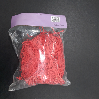 Crinkle Shredded Paper Red