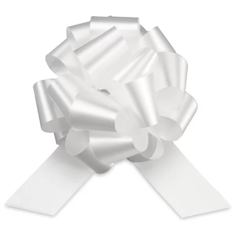 #5 (Small) Pull Bows White Main Image