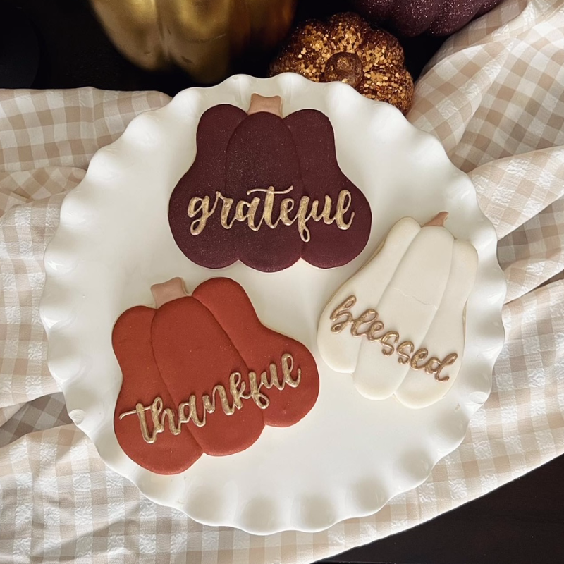 Grateful, Thankful, Blessed cookie set Large Image