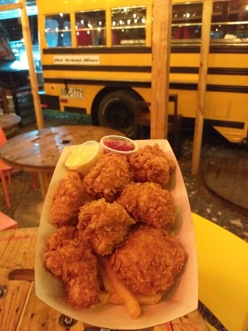 Boneless wings with Fries (5)