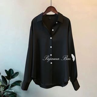 Formal collar shirt BLACK