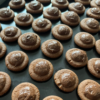 Nutella Buttons Cookies