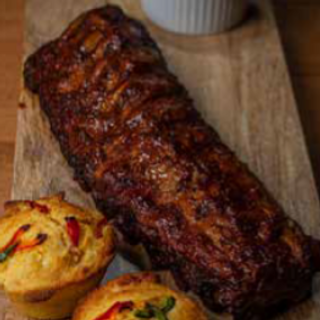 SMOKED & SLOW COOKED PORK BACK RIBS IN BBQ SAUCE
