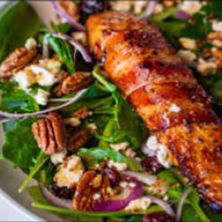 SMOKEY MAPLE & PEPPER BACON WRAPPED JAIL ISLAND® ATLANTIC SALMON