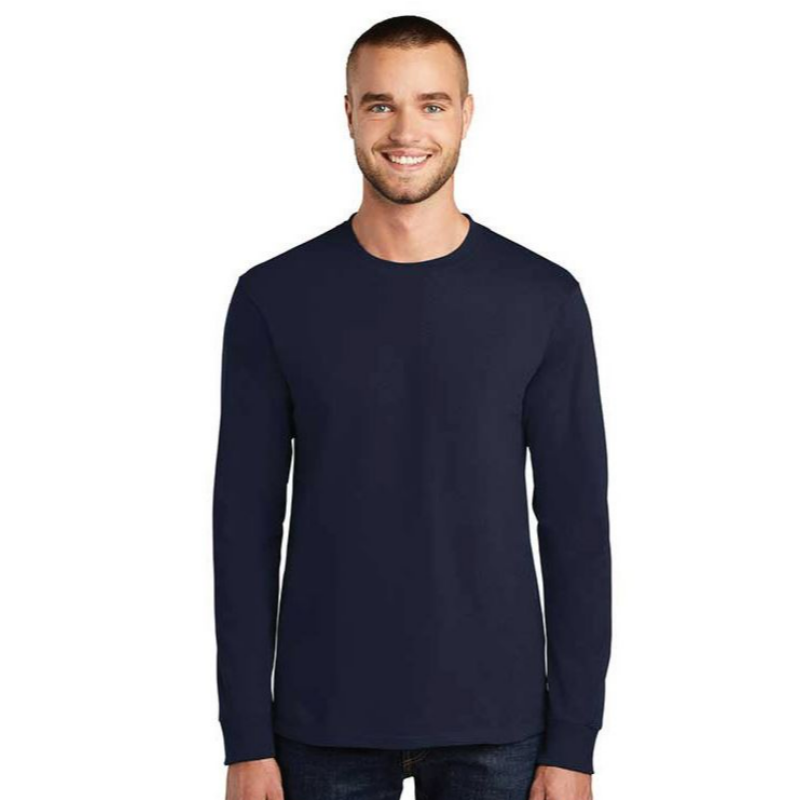 Long Sleeve Essential Tee Navy S284 Main Image