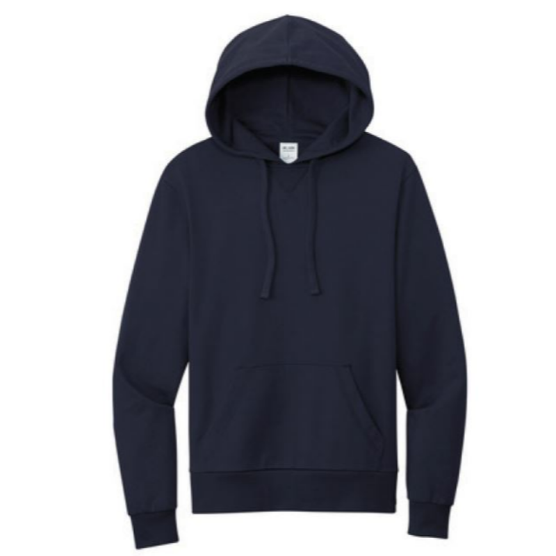 Organic French Terry Navy Pullover Hoodie SW394 Main Image