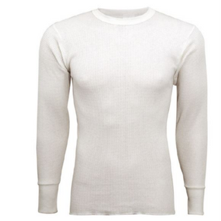 Long Sleeve Thermal Shirt White S1610