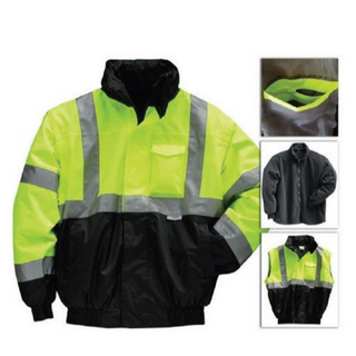 Hi Vis Reflective Bomber Jacket J136