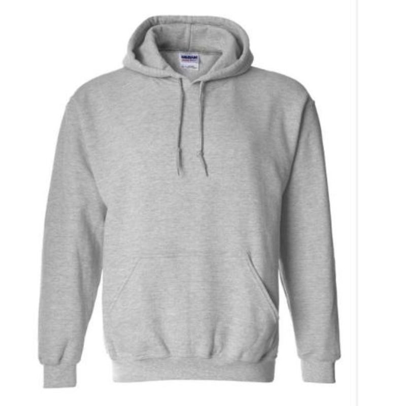 D2: Gildan hooded sweatshirt