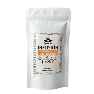 024-Infusión - Arándano Azul Orgánico - Arandanos, Manzana , Cascara de Naranja, Flor de Jamaica, & Rosa Mosqueta (40 grs) 