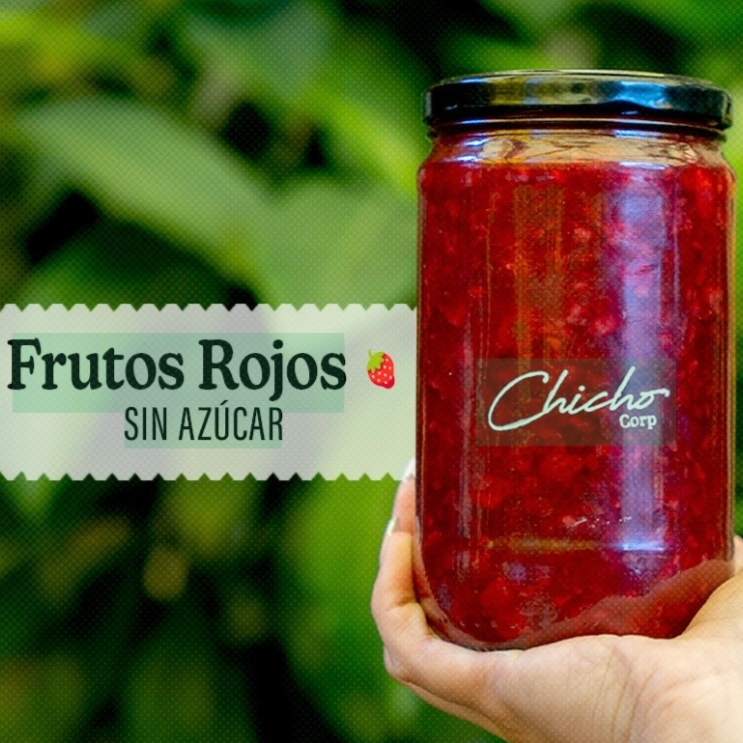 060- Mermelada SIN AZUCAR de Frutos Rojos (400 grs) 