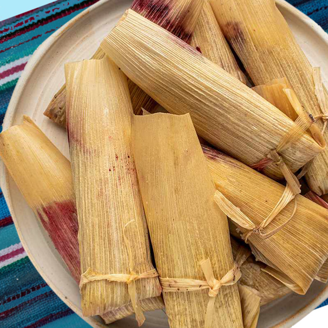 Vegan Hibiscus Flower (One dozen $2.75 per tamale)