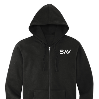 SAV Zip-Up Hoodie (Black) Image