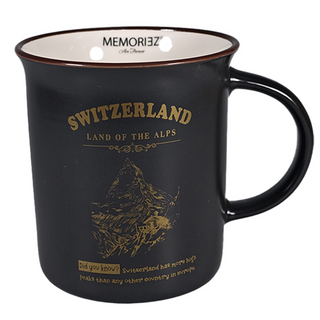 MUG 30-1-2-4 M Story Mug Land of the Alps - Black Gold MATT