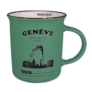 MUG 36-1-2-5 M Story Mug GENÈVE - Jet d'eau - Emerald MATT