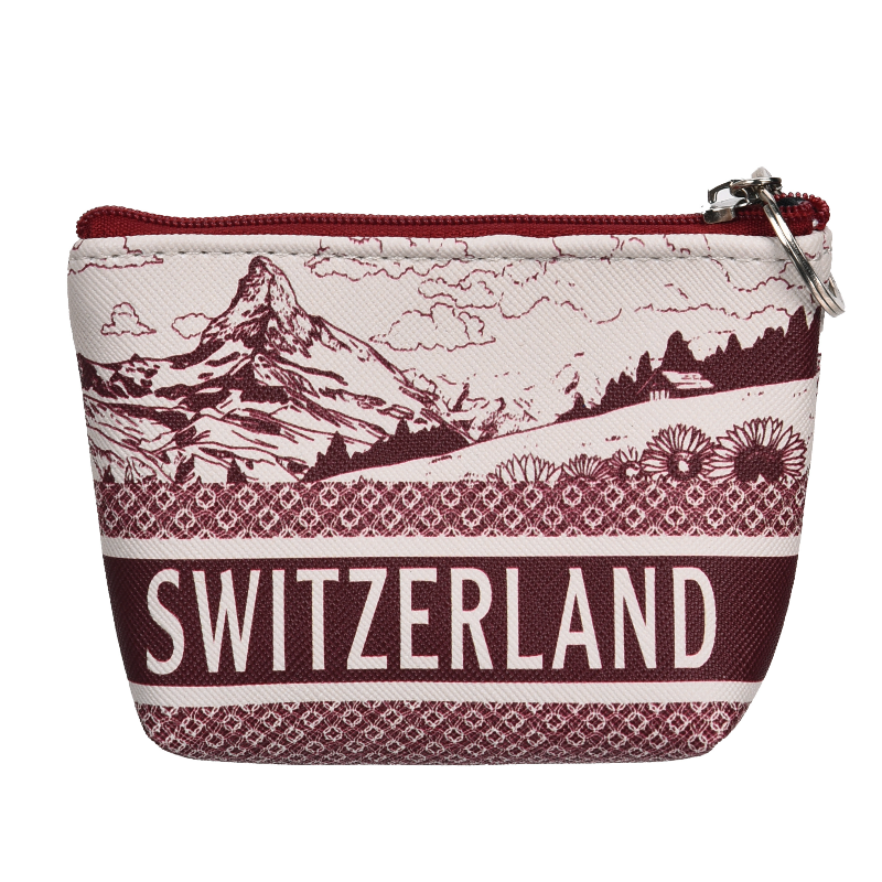 30-19-5-12 Coin Bag IV- Switzerland Bugundy 