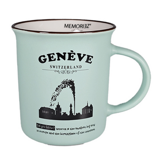 MUG 36-1-2-4 M Story Mug GENÈVE - Jet d'eau - Mint MATT