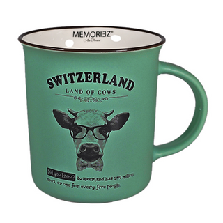 MUG 30-1-3-7 M Story Mug Land of Cows - Emerald MATT