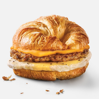 Impossible Sausage, Egg and cheese Croissant Sandwich 