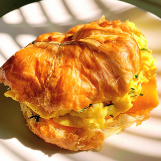 Egg and Cheese Croissant Sandwich