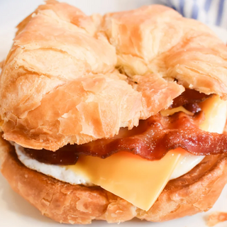 Bacon, Egg, and Cheese Croissant Sandwich 