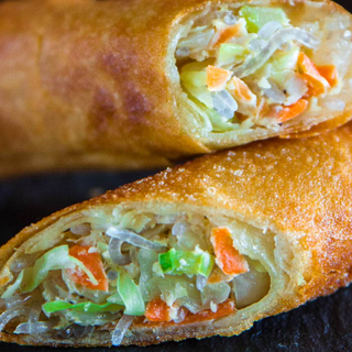  Spring Rolls served with Asian Crunch Salad