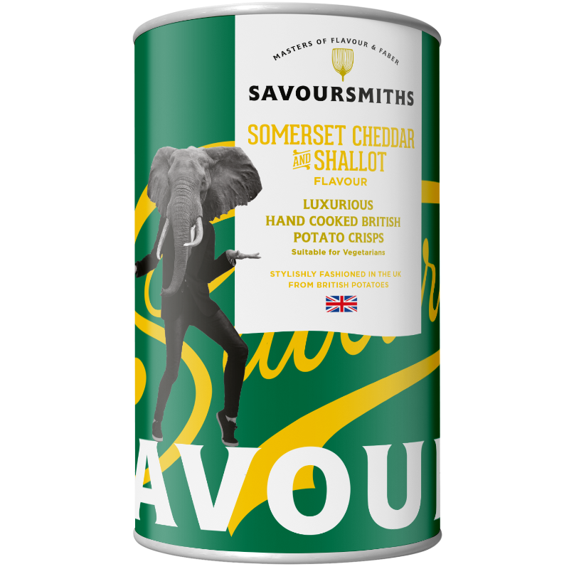 Savoursmiths Somerset Cheddar and Shallot Tin 100g Main Image