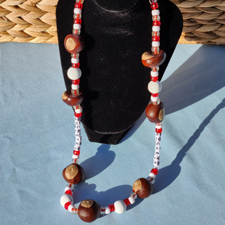 "Buckeyes" Buckeye Necklace