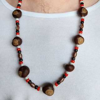 Football Buckeye Necklace