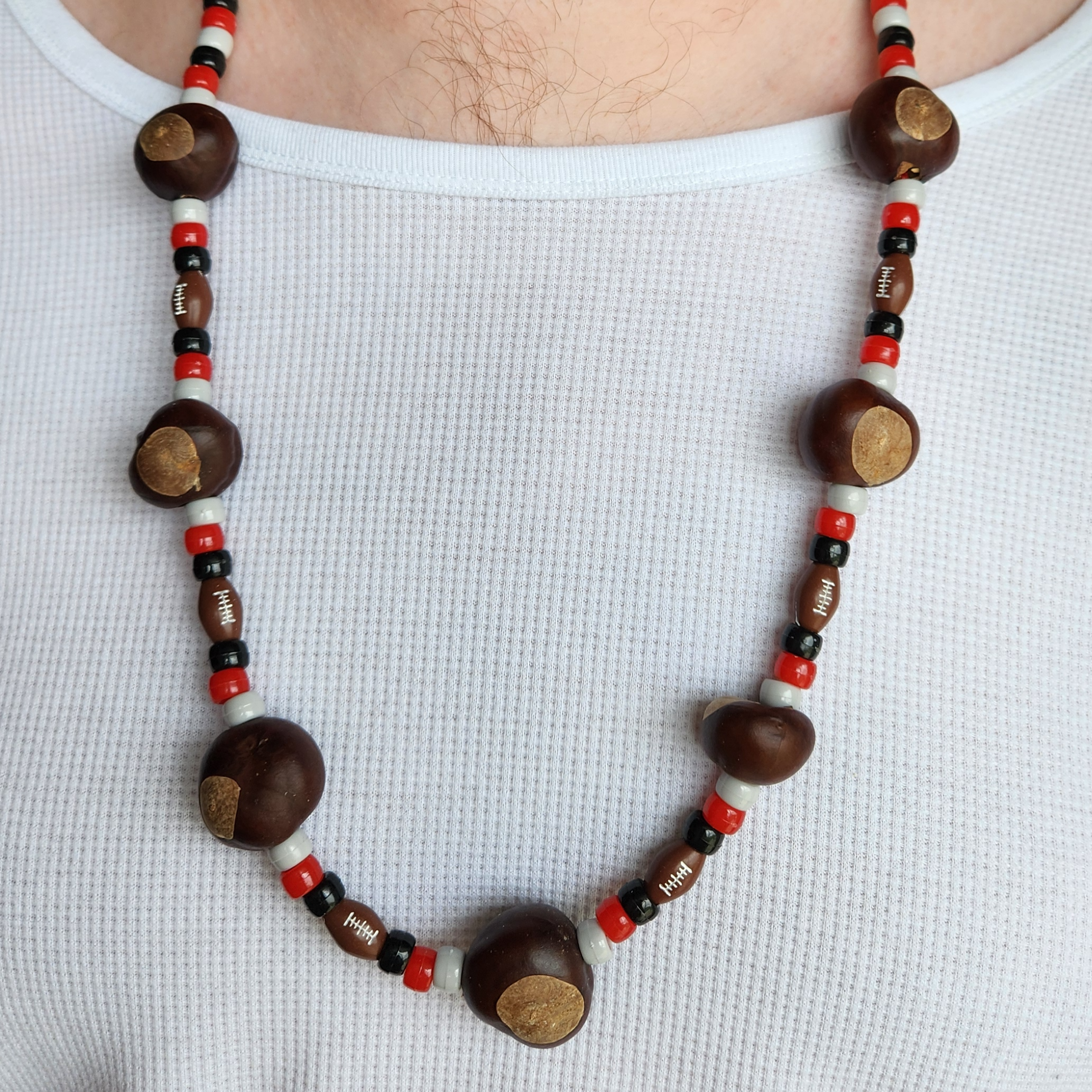 Football Buckeye Necklace Main Image