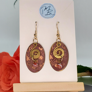 Rose Swirl VR with Gold Finish Hooks