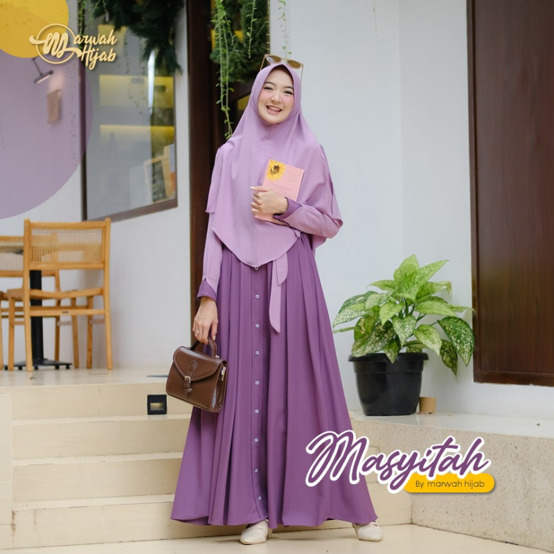 Set Khimar Violet  Main Image