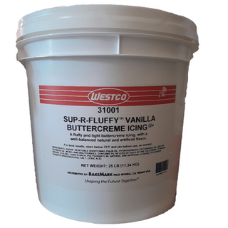 Westco Sup-R-Fluffy Vanilla Buttercreme Icing 25 lbs