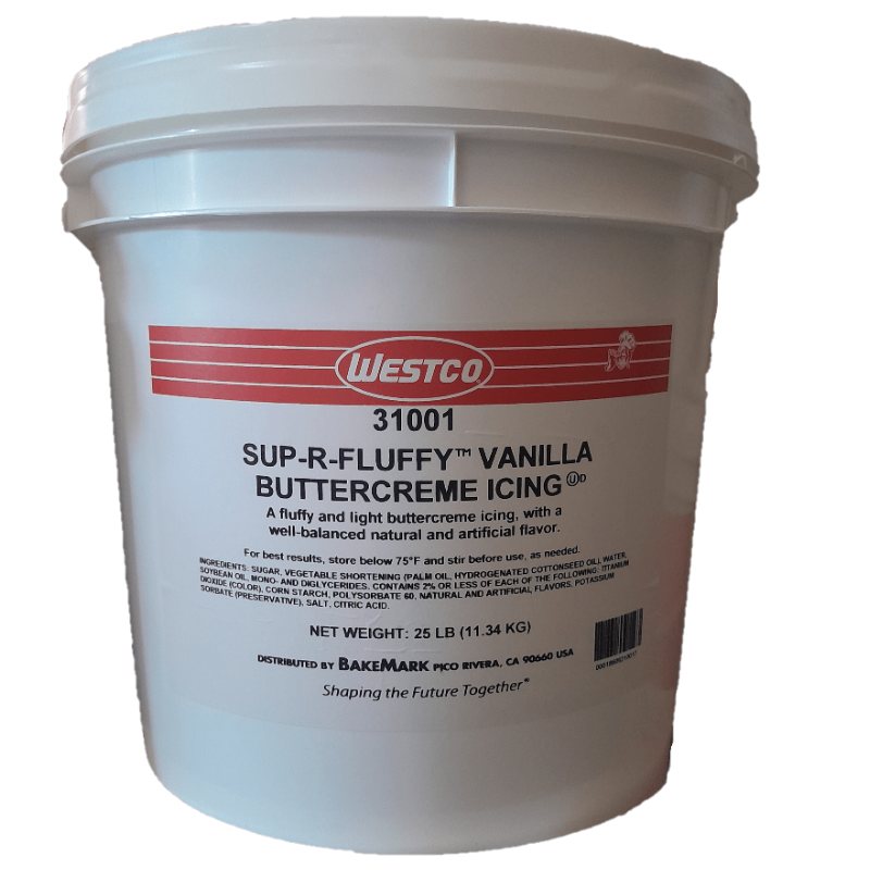 Westco Sup-R-Fluffy Vanilla Buttercreme Icing 25 lbs