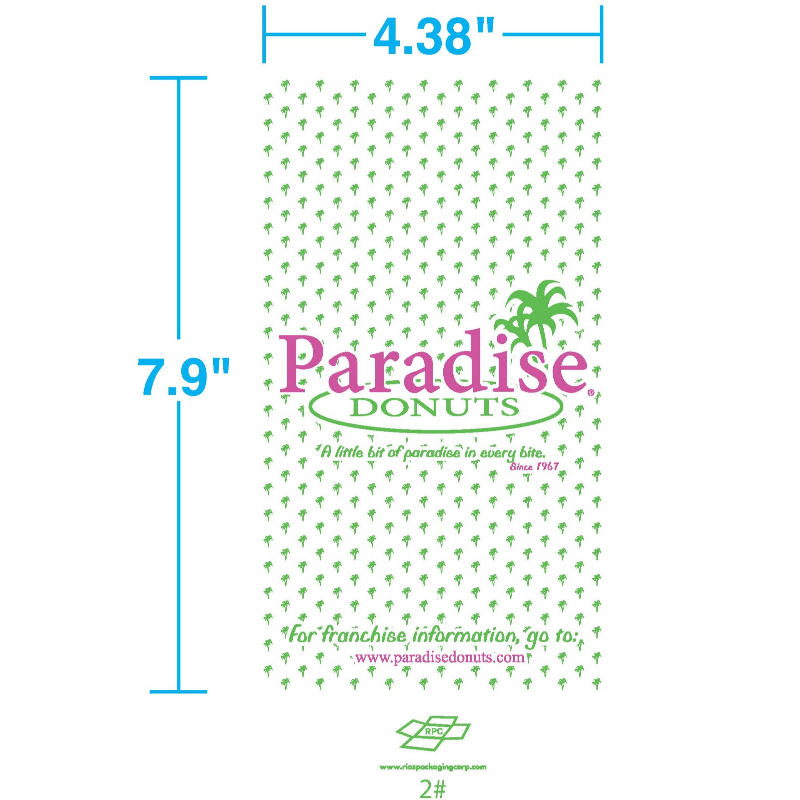 2# Paradise Bakery Bags- 500 ct