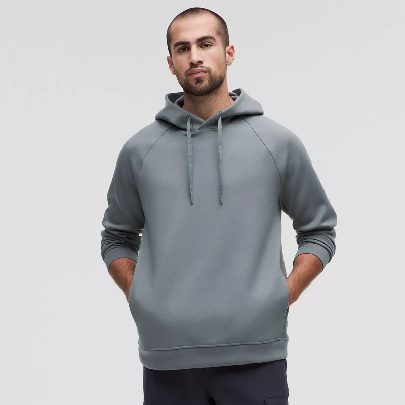 Smooth Spacer Classic-Fit Pullover Hoodie - Grey