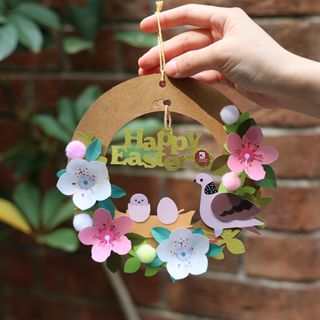 珠頸斑鳩復活節花圈DIY材料包 Spotted Dove Easter Wreath DIY Kit
