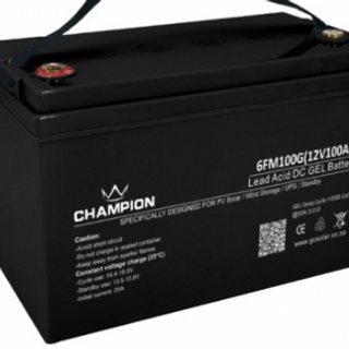 100 AH 12- Volt solar rechargeable batteries.