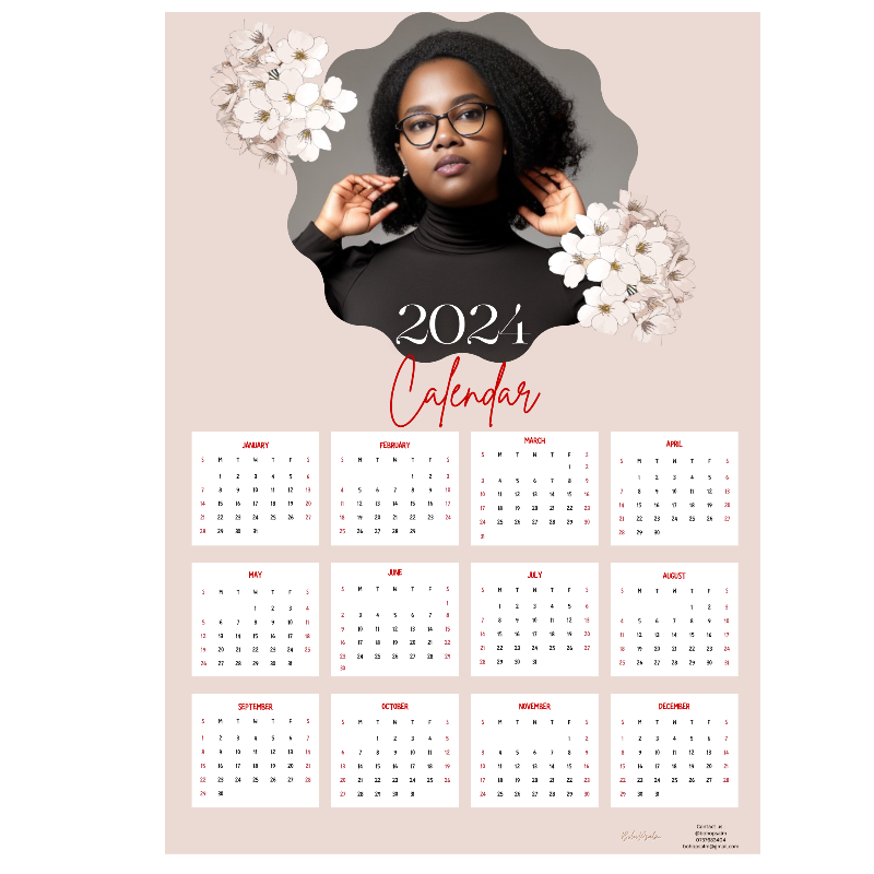 Custom Wall Calendar - Single Photo Main Image