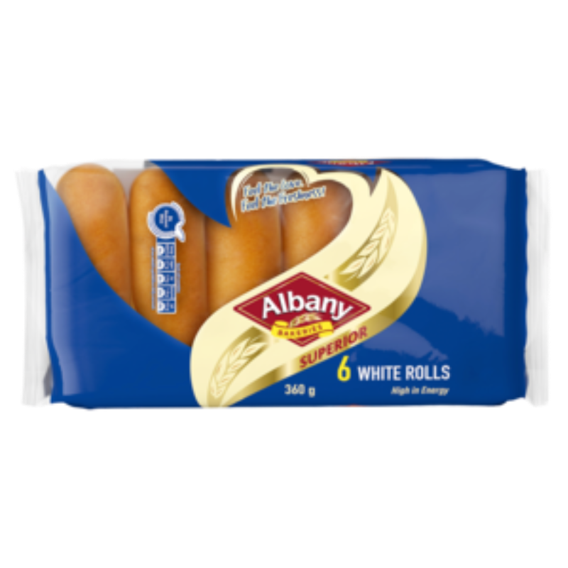 Albany superior white rolls 6x