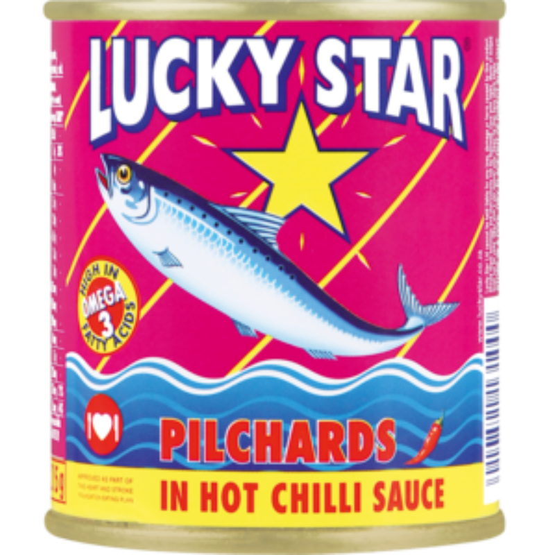 215g Lucky Star Pilchards In Hot Chilli Sauce 