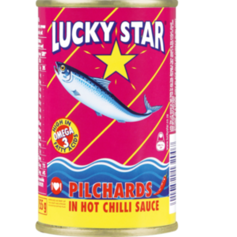 155g Lucky Star Pilchards In Hot Chilli Sauce 