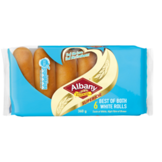 Albany best of both white rolls 6x 