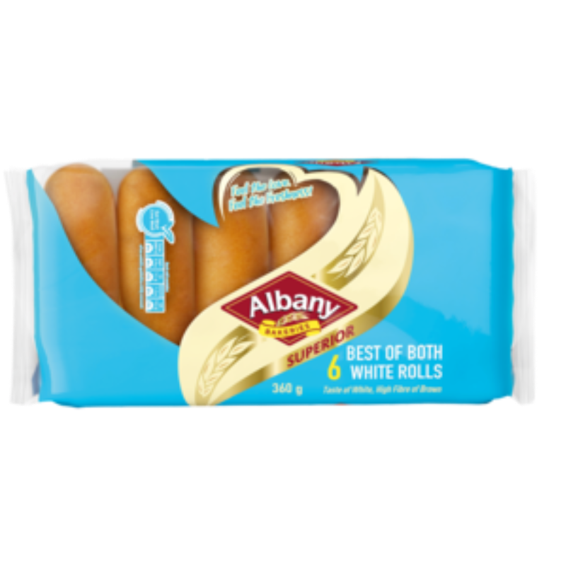 Albany best of both white rolls 6x 