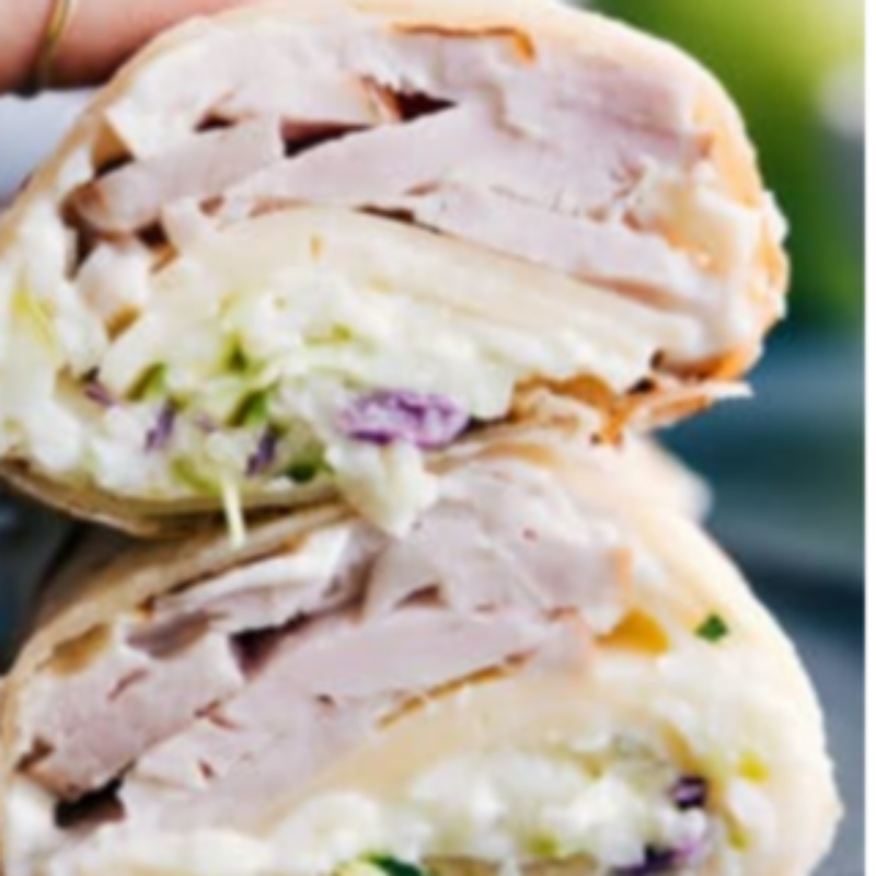 Turkey, Apple, and Swiss Wrap