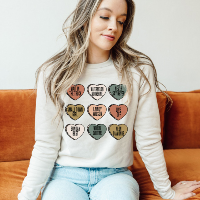 Lainey Wilson Candy Hearts lyric shirt Main Image