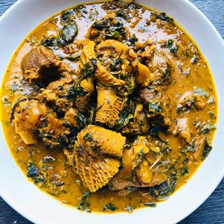 Ogbono and bitterleaf soup