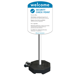 60lb. Rubber Base Sign