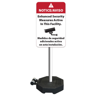 60lb. Rubber Base Sign