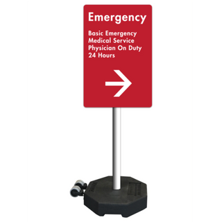 60lb. Rubber Base Sign